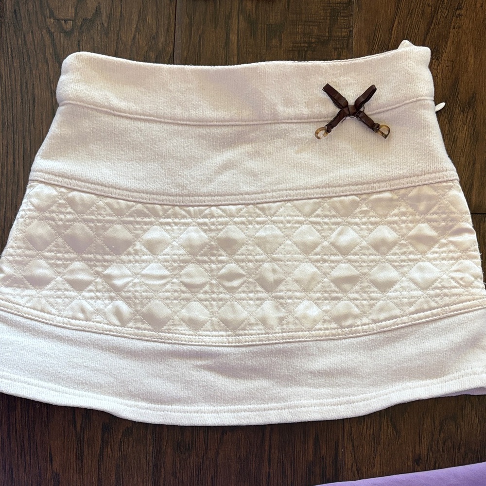 Dior White Toddler Skirt